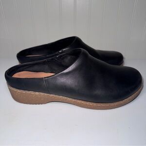 SoftWalk Women's Black Leather Comfort Clogs Mules Shoes Sz 10 (Estimated)